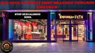 #Day 2 Removing Sex Toys From the Shelf at Kingdom of Sweets, a Shop Aimed at Children.