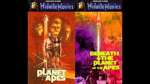 PLANET OF THE APES 1968 & BENEATH THE PLANET OF THE APES 1970 Sci-Fi DOUBLE FEATURE