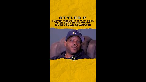 #stylesp I never thought it was cool to be dumb being smart gives you an advantage🎥 @ineverknewtv