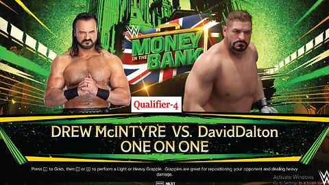 Drew McIntyre Vs David Dalton , Men's Money In The Bank Qualifier 4 , WWE 2k24 Gaming