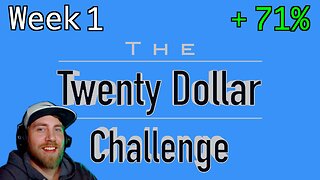 The Twenty Dollar Challenge | How To Grow A Small Account Trading SPY Options | Week 1 Recap
