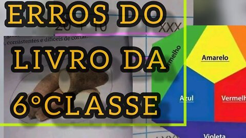 LIVRO 6°CLASSE COM ERROS GRAVÍSSIMOS