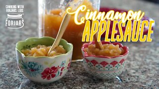 How to Make and Can Cinnamon Applesauce | Canning with ForJars Lids