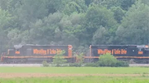 Wheeling & Lake Erie Mixed Freight Train From Sterling, Ohio May 22, 2021
