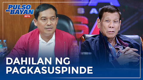 Isa sa naging dahilan ng pagkasuspinde kay Gov. Jubahib dahil kaalyado ito ni FPRRD?