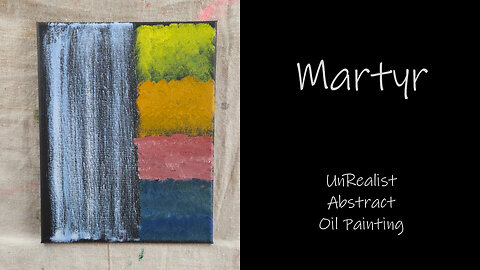 You have got to see this one of a kind piece "Martyr" Abstract Expressionist Oil Painting 8x10