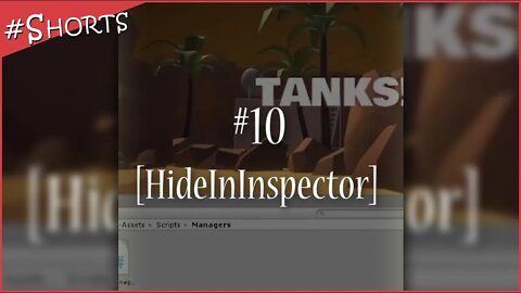 Hide In Inspector | #shorts TOP 10 de 18 dicas para Unity 🔥