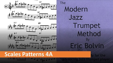 The Modern Jazz Trumpet Method - [Scale Patterns] 4A (Major II-V-I)