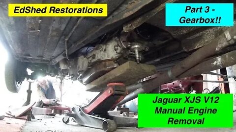 Jaguar XJS V12 Manual Engine Removal Part 3 Getting the Gearbox out to make some space to move!!