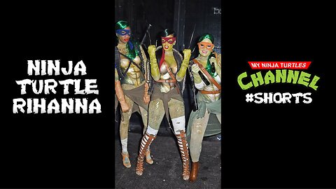 Rihanna, the 5th Ninja Turtle (TMNT Raphael 2014 Halloween Costume for Girls)