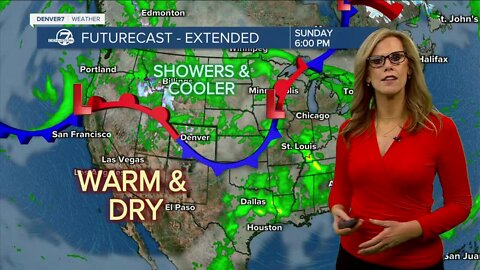 Staying warm with chances for rain