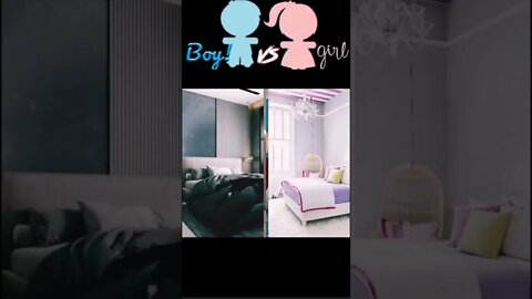 Boy Vs Girl #boyvsgirl #shorts #bedroom #yt #girlsbedroom #vs #girlvsboy #boysbedroom #girlsvsboys