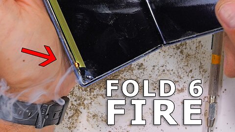 Samsung Z Fold 6 Durability Test - IT STARTED ON FIRE | JerryRigEverything