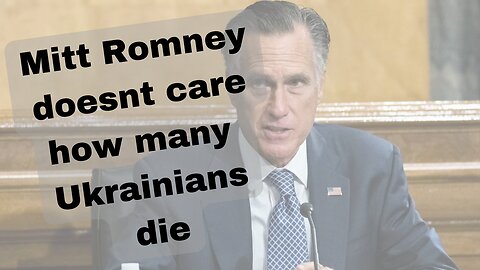 Ukrainians are dying Romney says that's ok