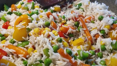 How to make Perfect Vegetable Rice with Simple Steps