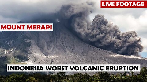 The Powerful Eruption of Mount Merapi Volcano | Live Footage Indonesia | Reel Trix