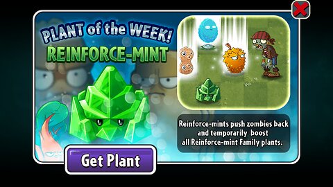 Plants vs Zombies 2 - Epic Quest - Mint Showcase - Reinforce-Mint - November 2023