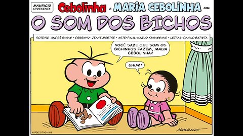 Cebolinha&Maria Cebolinha em-O som dos bichos | Gibis do Rapha 2