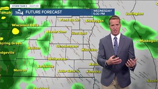 Highs in the 50s, widespread rain this evening