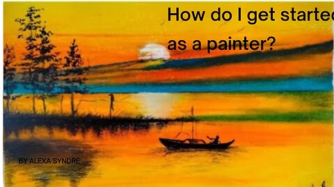 How to use easy pastel beautiful sunset scenery painting by pastel colour