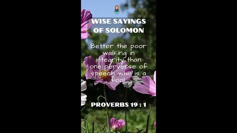 Proverbs 19:1 | NRSV Bible - Wise Sayings of Solomon