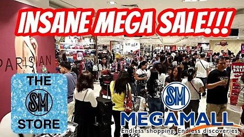 Insane Mega Sale at The SM Store | SM Megamall Walking Tour