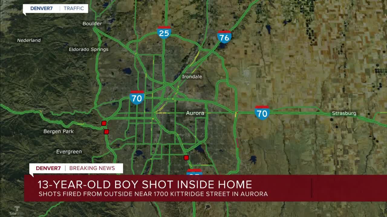 Aurora police search for suspect in shooting of 13-year-old boy inside ...
