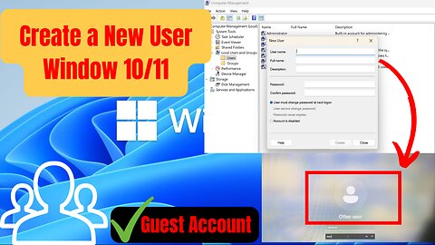 How to Create a New User Account on Windows 10 and Windows 11