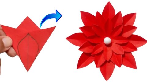 Easy Paper Flower / Paper Flower Making / Paper Flower Craft Idea / DIY