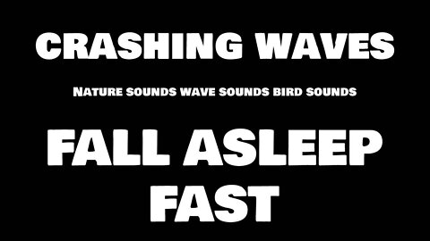 Ocean Waves Sounds for Deep Sleep (Black Screen)