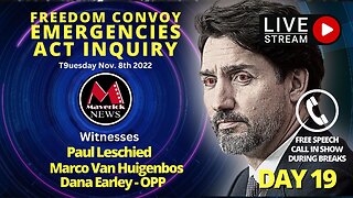 Freedom Convoy Inquiry: Emergencies Act Hearing: Livestream News Nov. 7 2022