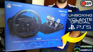 Comprei o VOLANTE OFICIAL do PS5! | UNBOXING/REVIEW Logitech G923 [EM OFF]