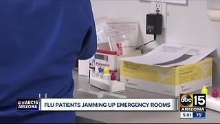 Emergency rooms seeing uptick in flu-related cases
