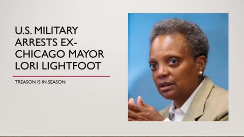 u.s. Military Arrests Ex-Chicago Mayor Lori Lightfoot for Treason