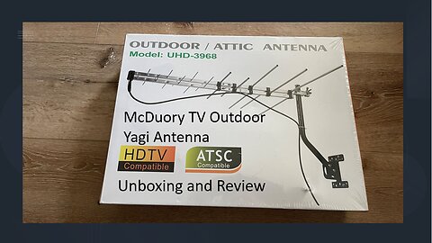 McDuory TV Outdoor Yagi Antenna Unboxing Assembly and Review