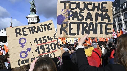 Retirement age protests in France. UK will follow on this madness?