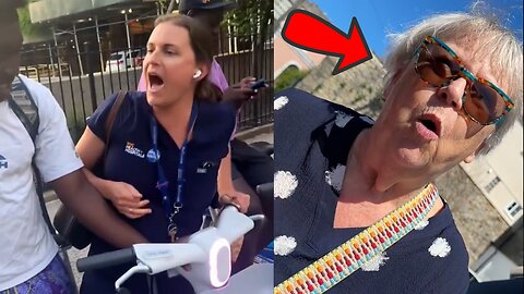 Hospital Karen Goes INSANE On A Group Of Guys Over A CITI Bike