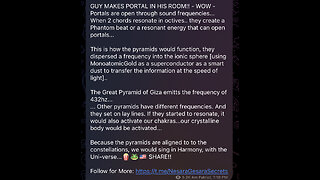 GUY MAKES PORTAL IN HIS ROOM!! - WOW - Portals are open through sound frequencies...