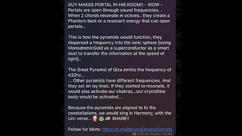 GUY MAKES PORTAL IN HIS ROOM!! - WOW - Portals are open through sound frequencies...
