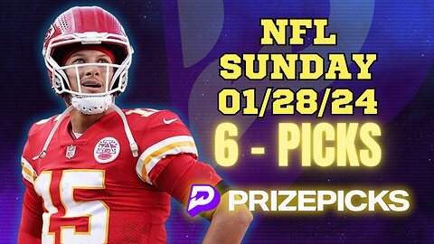 #PRIZEPICKS | BEST #NFL PLAYER PROPS FOR SUNDAY | 01/28/24 | BEST BETS | #FOOTBALL | TODAY
