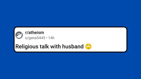 Religious talk with husband