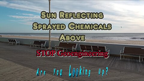 Sprayed Chemicals Reflect Sun Light