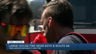Large house fire near 65th and Route 66
