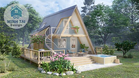 Small House Design Ideas - A Frame House - Minh Tai Design 25