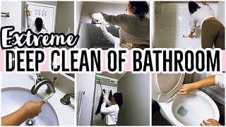 *EXTREME* DEEPEST CLEAN OF BATHROOM 2021 | EXTREME SPEED CLEANING MOTIVATION | ez tingz