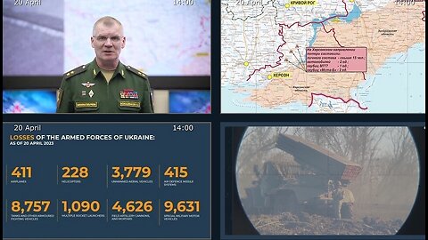 20.04.23 ⚡️ Russian Defence Ministry report on the progress of the deNAZIficationMilitaryQperationZ