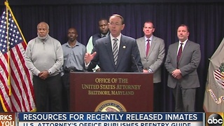 U.S. Attorney's Office announces resources for ex-inmates