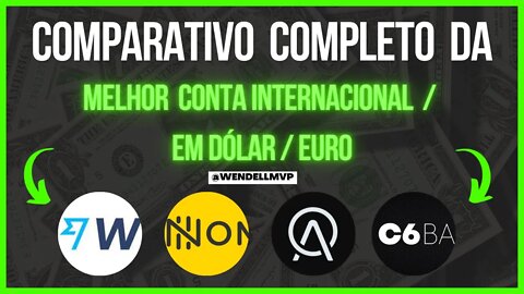 WISE x NOMAD x AVENUE x C6 GLOBAL | COMPARATIVO COMPLETO DA MELHOR CONTA INTERNACIONAL - CONTA DOLAR