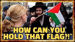 HYSTERICAL Zionist CONFRONTS Jewish Pro-Palestine Protesters