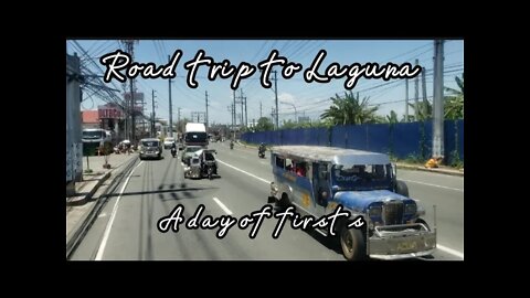 A Road trip to Laguna|Rick's First time Riding Jeepney, tricycle, bus, and Pepper Lunch